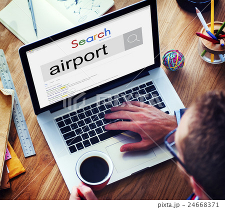 Airport Airplane Flight Destination Concept Airport Airplane Flight Destination Concept 24668371