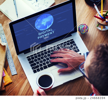 Digital Payment Accounting Financial Banking Concept Digital Payment Accounting Financial Banking Concept 24668394