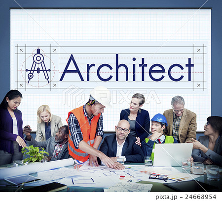 Architect Architecture Compass Construction Concept Architect Architecture Compass Construction Concept 24668954