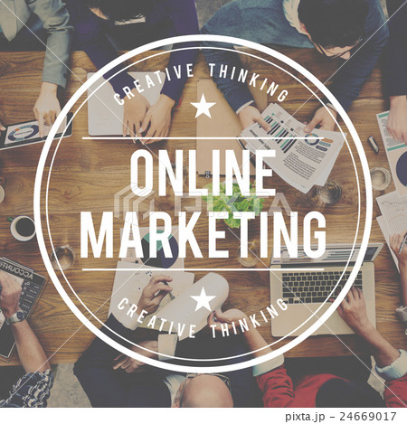 Online Marketing Advertising Branding Commerce Concept 24669017