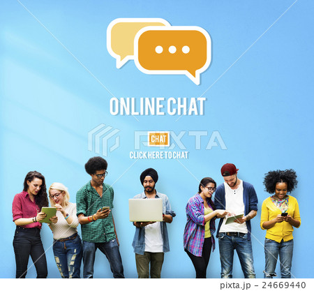 Online Communication Chat Conversation Global Concept 24669440