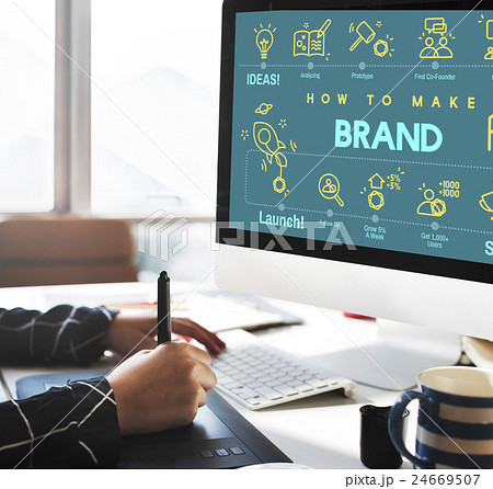 Brand Branding Copyright Label Logo Marketing Concept 24669507