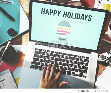 Easter Holiday Celebration Webpage Concept Easter Holiday Celebration Webpage Concept 24669786