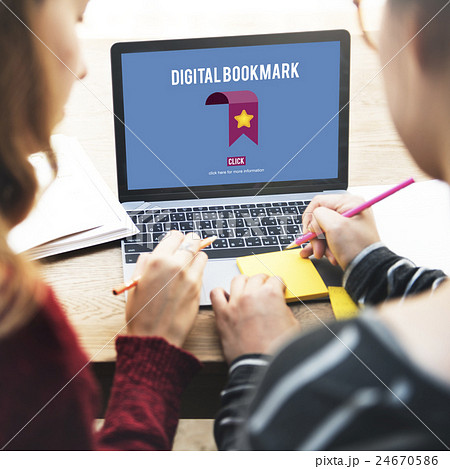 Digital Bookmark Internet Data Technology Concept Digital Bookmark Internet Data Technology Concept 24670586