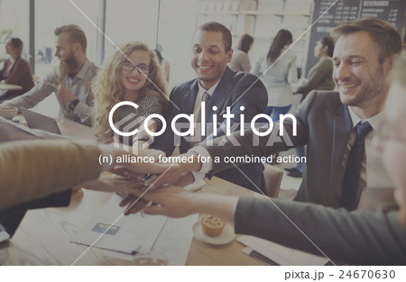 Coalition Association Alliance Corporate Union Concept Coalition Association Alliance Corporate Union Concept 24670630