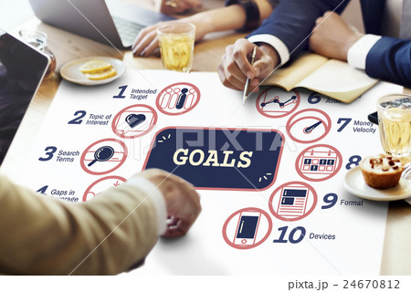Business Analytics Strategy Methods Tactics Graphic Concept 24670812