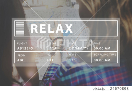 Holiday Travel Tourism Relaxation Graphic Concept 24670898