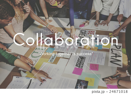 Collaboration Colleagues Cooperation Teamwork Concept Collaboration Colleagues Cooperation Teamwork Concept 24671018
