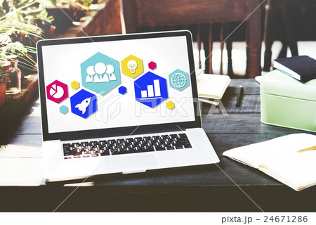 Global Business Strategy Planning Icon Concept 24671286