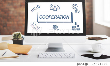Cooperation Business Agreement Collaboration Graphic Concept 24671559