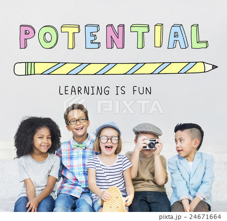 Education Learning Is Fun Children Graphic Concept 24671664