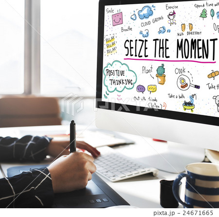 Positive Thinking Simple Life Graphic Concept 24671665