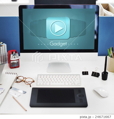 Gadget Device Media Mobility Object Tablet Concept Gadget Device Media Mobility Object Tablet Concept 24671667