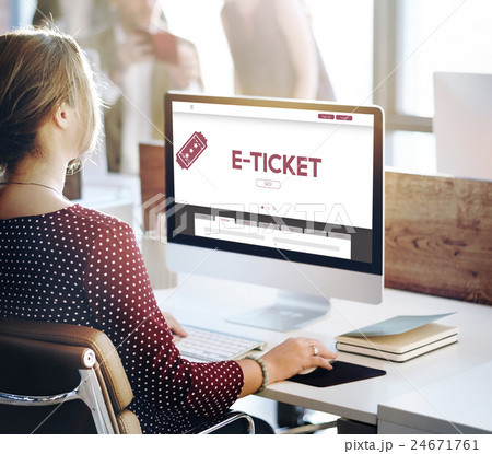 E-Ticket Ticket Booking Reservation Travel Concept 24671761