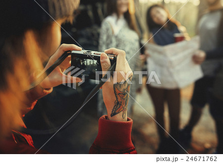 Camping Camera Groups Frinedship Map Concept Camping Camera Groups Frinedship Map Concept 24671762