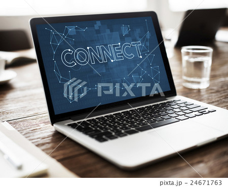 Connect Communication Link Network Sharing Concept Connect Communication Link Network Sharing Concept 24671763