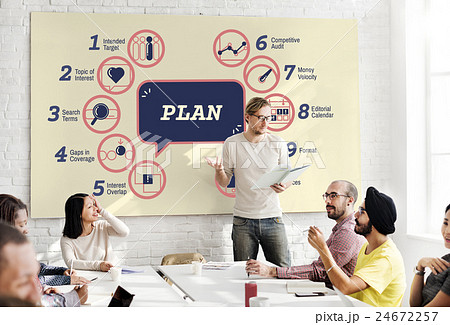 Business Analytics Strategy Methods Tactics Graphic Concept 24672257