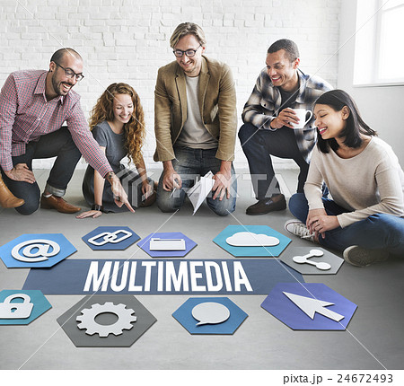 Multimedia Modern Technology Graphic Concept Multimedia Modern Technology Graphic Concept 24672493