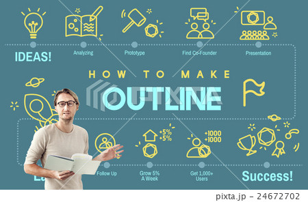 Outline Coach Guide Leader Plan Strategy Lead Concept 24672702