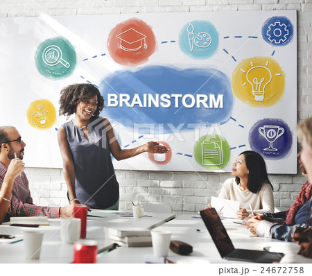 Creative Think Big Brainstorming Graphic Concept 24672758