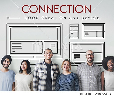 Responsive Design Layout Connection Content Concept Responsive Design Layout Connection Content Concept 24672813