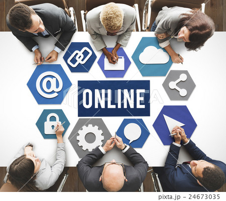 Online Communication Internet Connection Concept Online Communication Internet Connection Concept 24673035