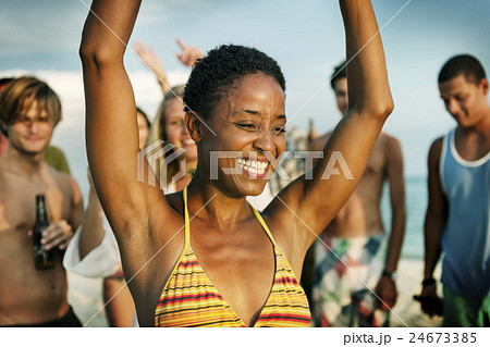 People Celebration Beach Party Summer Holiday Vacation Concept 24673385