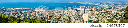 Panorama of Haifa from Mount Carmel Panorama of Haifa from Mount Carmel 24673507