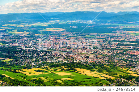 Aerial view of Mulhouse - Haut-Rhin, France Aerial view of Mulhouse - Haut-Rhin, France 24673514