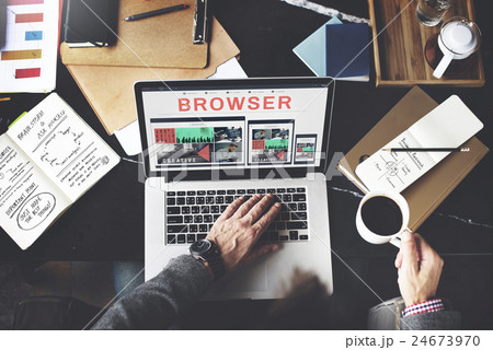 Browser Search Engine Browsing Web Page Technology Concept Browser Search Engine Browsing Web Page Technology Concept 24673970