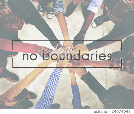 No Boundaries Explore Immigration Freedom Concept 24674042