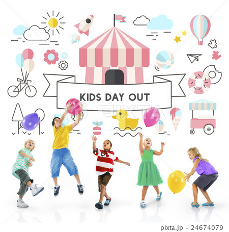 Children Kids Energetic Youth Playful Concept 24674079