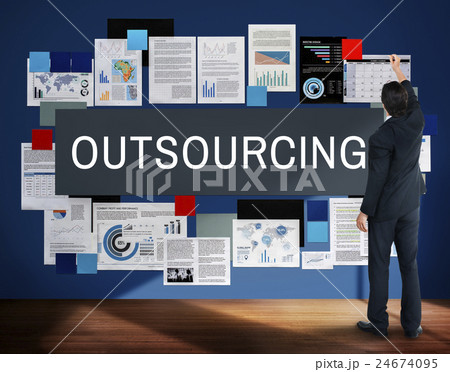 Outsourcing Function Tasks Contract Business Concept 24674095