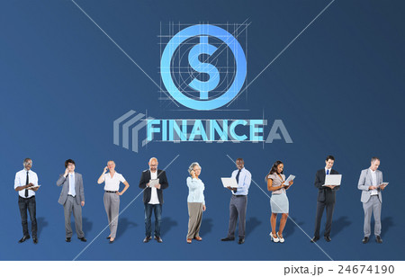 Finance Business Money People Graphic Concept 24674190