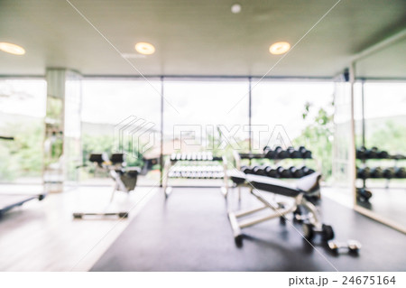 Abstract blur gym and fitness room 24675164