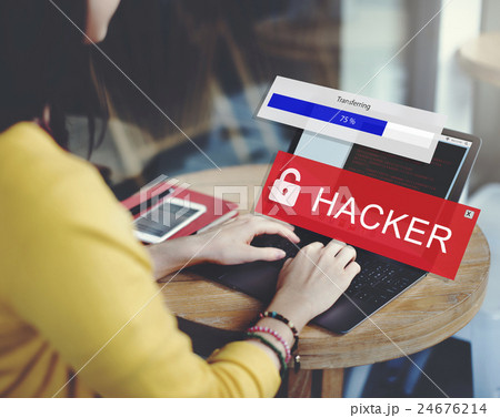 Hacker Cyber Crime Criminal Computer Concept 24676214