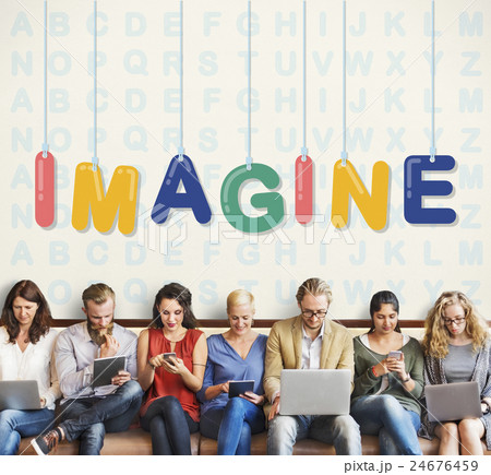 Imagine Creative Ideas Thinking Vision Dream Concept 24676459