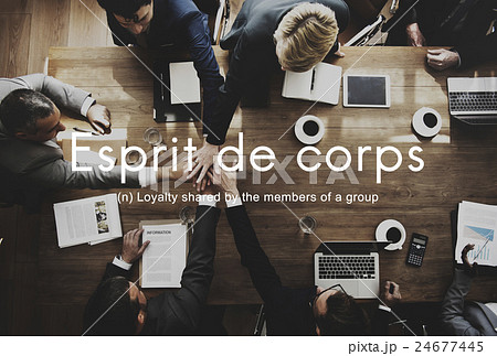Esprit De Corps Group Loyalty People Graphic Concept 24677445