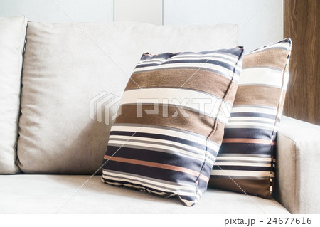 Pillow on sofa Pillow on sofa 24677616