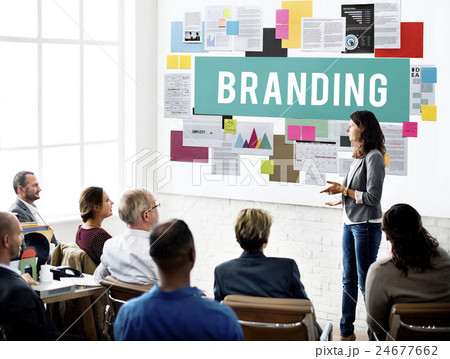 Branding Copyright Label Logo Marketing Sign Concept 24677662