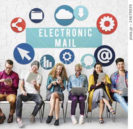 Electronic Mail Online Connection Messaging Concept 24679939