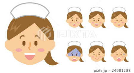 看護師_表情_15シリーズ 看護師_表情_15シリーズ 24681288
