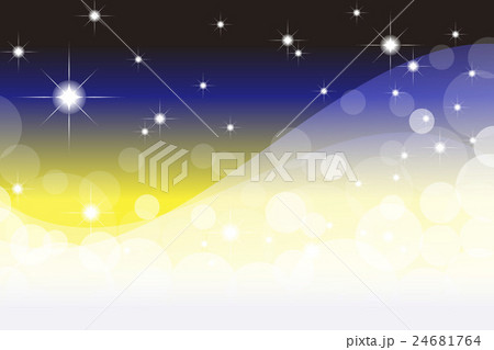 背景素材壁紙 煌めき きらきら 星屑 スターダスト 宇宙 夜空 イルミネーション グラデーション 光のイラスト素材