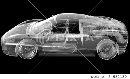 transparent sport car 24682180