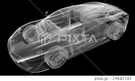 transparent sport car 24682182