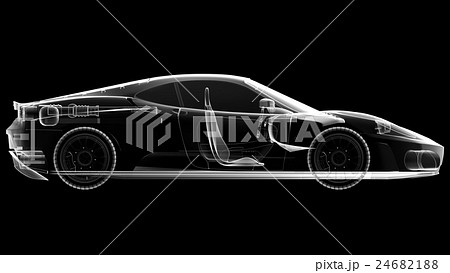 transparent sport car 24682188