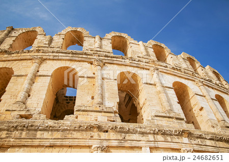 El Djem amphitheatre, landmark in Tunisia. El Djem amphitheatre, landmark in Tunisia. 24682651
