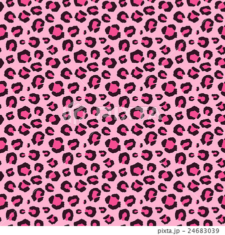 シームレス豹柄 ピンク のイラスト素材 24683039 Pixta