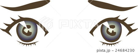 困った瞳2のイラスト素材