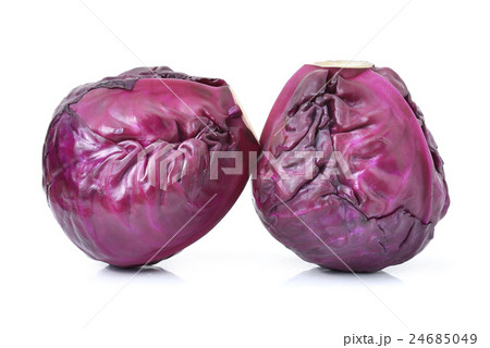 Red cabbage on white background 24685049